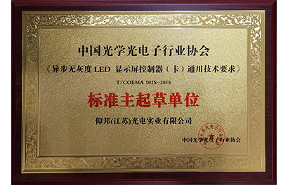 LED异步无灰度节造器团标主草拟单元